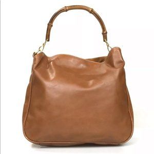 GUCCI BAG SHOULDER BAG 2 WAY BAMBOO LEATHER 001 1577 2615